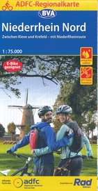 Fietskaart ADFC Regionalkarte Niederrhein Nord | BVA BikeMedia