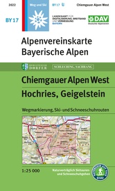 Wandelkaart BY17 Alpenvereinskarte Chiemgauer Alpen West - Hochries - Geigelstein | Alpenverein