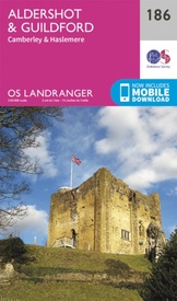 Wandelkaart - Topografische kaart 186 Landranger Aldershot & Guildford | Ordnance Survey