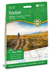 Wandelkaart 3013 Topo 3000 Filefjell  | Nordeca