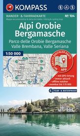 Wandelkaart 104 Alpi Orobie Bergamasche | Kompass