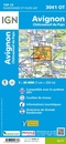 Wandelkaart - Topografische kaart 3041OT Avignon | IGN - Institut Géographique National