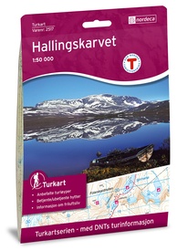 Wandelkaart 2517 Turkart Hallingskarvet | Nordeca