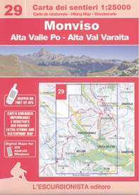 Wandelkaart 29 Monviso - Monte Viso | L'Escursionista editore