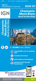  3630OT Chamonix / Massif du Mont Blanc | IGN - Institut Géographique National1