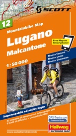 Mountainbikekaart 12 Lugano / Malcantone MTB kaart | Hallwag