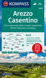Wandelkaart 2459 Arezzo - Casentino | Kompass