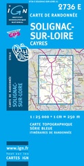 Wandelkaart - Topografische kaart 2736E SB - Serie Bleue Solignac-sur-Loire | IGN - Institut Géographique National