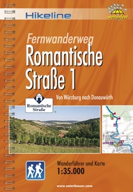 Wandelgids Hikeline Romantische Strasse 1 Von Würzburg nach Donauwörth | Esterbauer