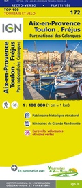Fietskaart - Wegenkaart - landkaart 172 Toulon - Aix en Provence - Frejus | IGN - Institut Géographique National