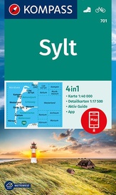 Wandelkaart 701 Sylt | Kompass