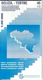 Wandelkaart - Topografische kaart 45/1-2 Beloeil - Tertre | NGI - Nationaal Geografisch Instituut