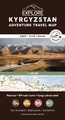 Wegenkaart - landkaart Kyrgyzstan Explore adventure travel map | Ountravela