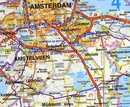 Wandkaart Nederland (35) Classic, geplastificeerd met wit metalen strips  | Falk