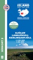 Wandelkaart 03 Serkort Kjölur - Langjökull - Kerlingrafjöll - IJsland | Mal og Menning