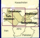 Wegenkaart - landkaart Centraal-Azië: Oezbekistan, Kirgizië, Turkmenistan en Tajikistan | Reise Know-How Verlag