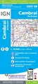Wandelkaart - Topografische kaart 2507SB Cambrai - Bertincourt | IGN - Institut Géographique National
