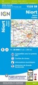 Wandelkaart - Topografische kaart 1528SB Niort | IGN - Institut Géographique National