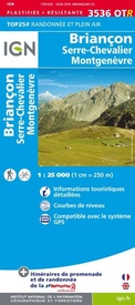 Wandelkaart - Topografische kaart 3536OTR Briançon | IGN - Institut Géographique National