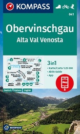 Wandelkaart 041 Obervinschgau - Alta Val Venosta | Kompass