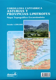 Wegenkaart - landkaart Cordillera Cantabrica – Asturias y provincias limitrofes | Adrados Ediciones