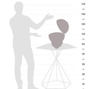 Barglobe Galileo rust, bruin - tafelmodel | Zoffoli