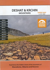 Wandelkaart Deshat & Krchin mountains | Balkan Hiking Adventures