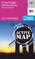 Wandelkaart - Topografische kaart 151 Landranger Active Stratford-upon-Avon / Warwick / Banbury | Ordnance Survey