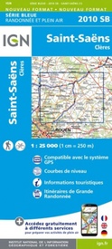 Wandelkaart - Topografische kaart 2010SB Saint-Saëns | IGN - Institut Géographique National