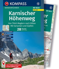 Wandelgids 5633 Kompass Wanderführer Karnischer Höhenweg | Kompass