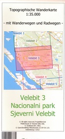 Wandelkaart Velebit 3 - Nationalpark Nördlicher Velebit | Projekt Nord