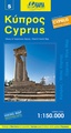 Wegenkaart - landkaart 5 Cyprus blue map | Orama