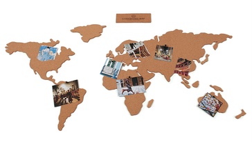 Wereldkaart van kurk Cork Board Map | Luckies
