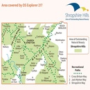 Wandelkaart - Topografische kaart 217 OS Explorer Map Long Mynd, Wenlock Edge | Ordnance Survey