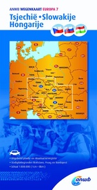 Wegenkaart - landkaart Tsjechië-Slowakije-Hongarije | ANWB Media