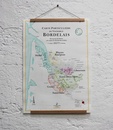 Poster Bordeaux Carte des vins | 50 x 70 cm | La carte des vins