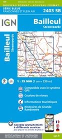 Wandelkaart - Topografische kaart 2403SB Steenvoorde - Bailleul | IGN - Institut Géographique National