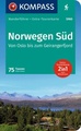 Wandelgids 5980 Kompass Wanderführer Norwegen süd - Noorwegen zuid | Kompass