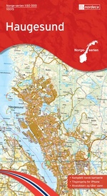 Wandelkaart - Topografische kaart 10015 Norge Serien Haugesund | Nordeca