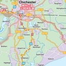 Fietskaart Cycle Map South Coast East | Sustrans