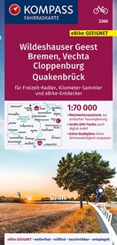 Fietskaart 3366 Wildeshauser Geest - Vechta - Cloppenburg | Kompass