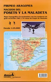 Wandelkaart Macizos del Posets Y la Maladeta | Adrados Ediciones