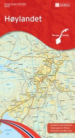 Wandelkaart - Topografische kaart 10103 Norge Serien Høylandet | Nordeca