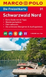 Wegenkaart - landkaart 31 Marco Polo Freizeitkarte Schwarzwald Nord - Zwarte Woud noord | Marco Polo