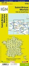 Fietskaart - Wegenkaart - landkaart 114 St. Brieuc - Morlaix | IGN - Institut Géographique National