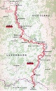 Wandelgids 4 GR5 Luxemburg: Ouren  - Sierck les Bains | De Wandelende Cartograaf