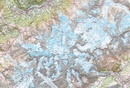 Wandkaart Mont Blanc  100 x 131 cm | IGN - Institut Géographique National