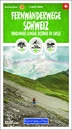 Wandelkaart Fernwanderwege Schweiz -  lange-afstands wandelwegen Zwitserland | Kümmerly & Frey