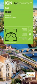 Fietskaart - Wegenkaart - landkaart D89 Top D100 Yonne | IGN - Institut Géographique National
