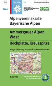 Wandelkaart BY06 Alpenvereinskarte Ammergebirge West | Alpenverein